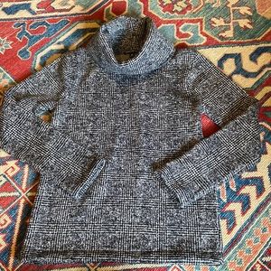 J. Crew Factory Mockneck Plaid Sweater